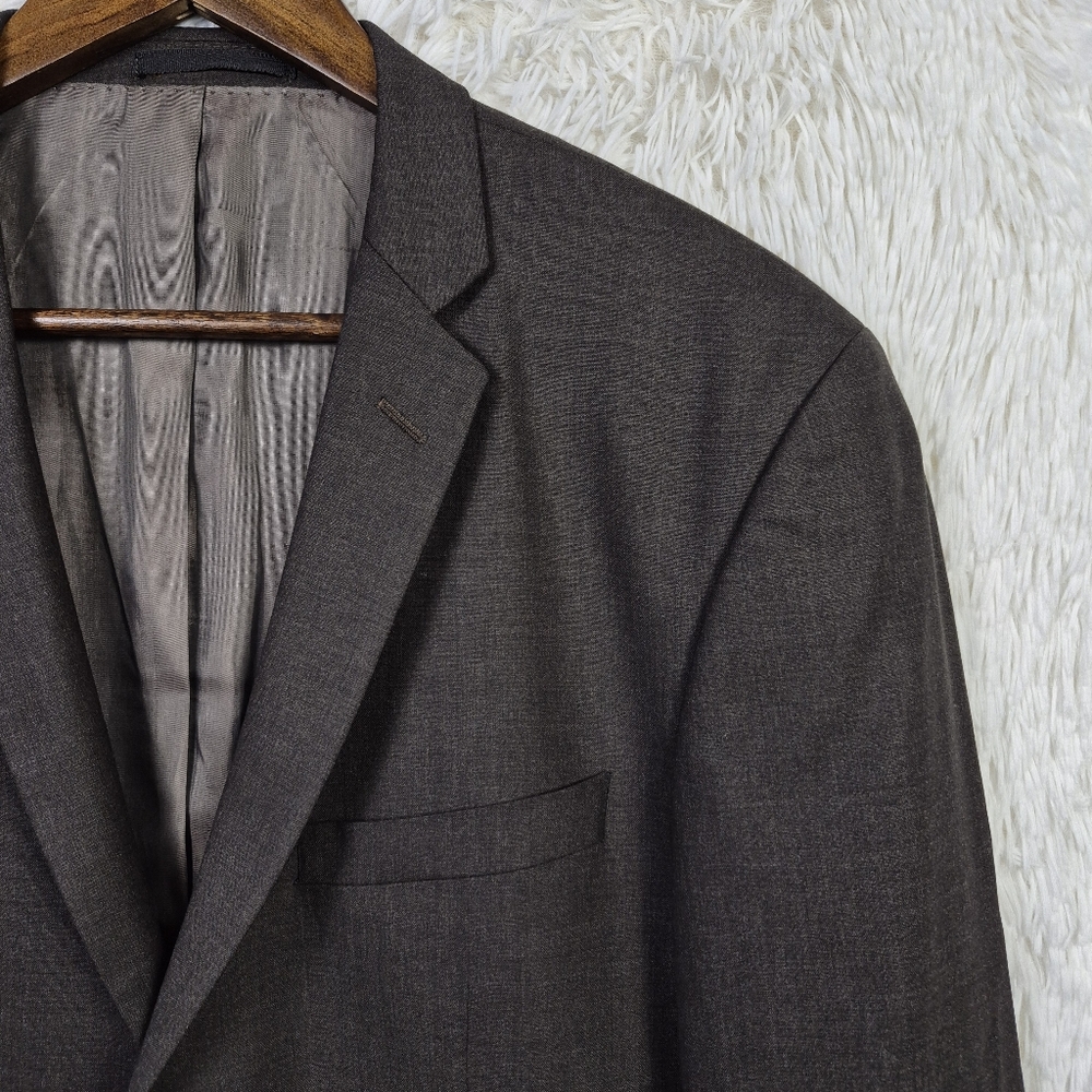 Emile Lafaurie Paris Chocolate Brown 100% Wool Mens Blazer 40R Luxury